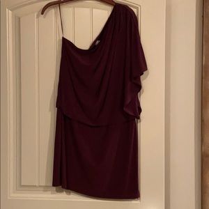 Plum cocktail dress